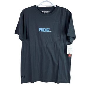 NEW Bearded Goat Ride AR T Shirt Adult XS Gray Bike Short Sleeve Organic Cotton‎